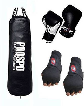 PROSPO Boxing Set For Men (36 " Punching Bag, Handwrap And Boxing Gloves) (Heavy Bag) Boxing Kit