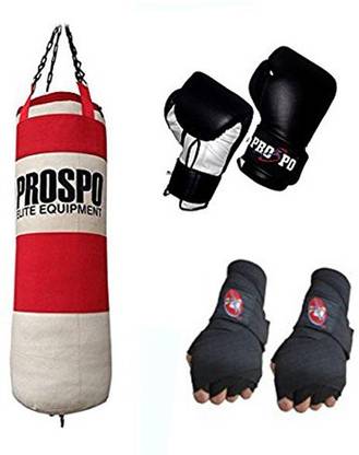 PROSPO Strong Rough And Tough 3 feet Canvas kit Set For Professional players Boxing Kit