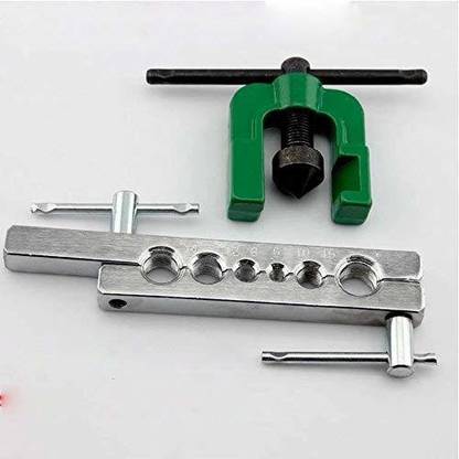 A&S TOOLSHOP Dies 2 Parts Tubing Pipe Flaring Tools Set Kit 3/16-5/8 Air Brake Line Clamp Multi Vise Tool Multi Vise Tool