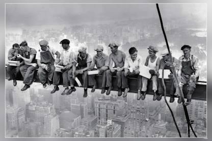Lunch ATOP a Skyscraper Matte Finish Poster Paper Print