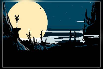 Digital Art Pixel Art Pixelated Pixels Matte Finish Poster Paper Print