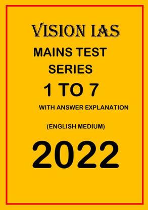 Vision Ias Mains Test Series 1 TO 7