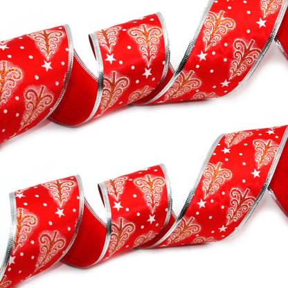 Jades CHRR001 A- C Red Satin Ribbon