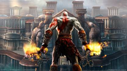 GOD OF WAR 2 HD ON FINE ART PAPER HD QUALITY WALLPAPER POSTER Fine Art Print