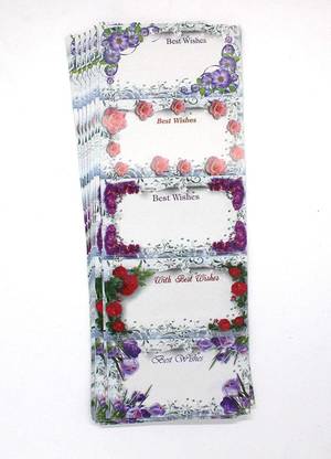 imtion ( Pack of 300 Pcs ) Best Wishes Sticker tag Suitable for Gift Wrapping and Cover Notes Name Slip -Set of 100 Piece