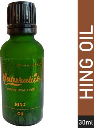 नटुरालिच Pure Asafoetida (Heeng) Oil 30 ml – Ferula Assa-foetida Hing Oil 100% Pure and Natural 30 ml, Scfe Co2 Hing Oil 30 ml, Buy Now Heeng Oil 30 ml