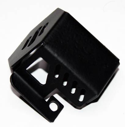 OBEROI'S TRADERS MS Rear Brake Oil Container Guard Compatible with/for Royal Enfield Himalayan/Meteor 350 & Classic 350 Be Reborn (MATT Black) Bike Crash Guard