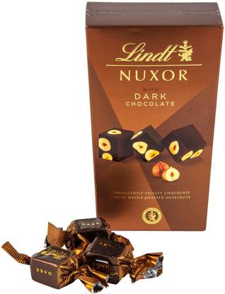LINDT Nuxor With Dark Chocolate Imported 165gms Fudges