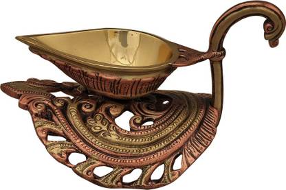 mantra gold coatings Brass Table Diya