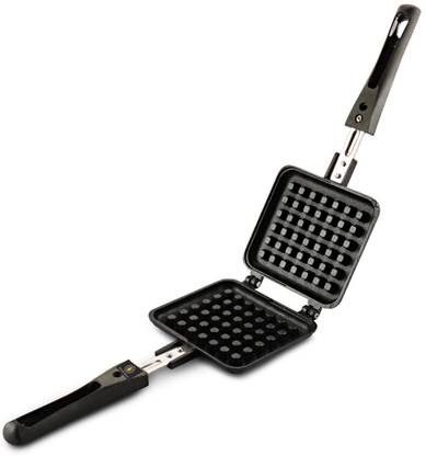 Eleven Rings Non Stick Heavy Quality Waffle Maker Machine With Comfortable Handle For Kitchen Gas Stove. Modern Kitchen Tool. Waffle Maker