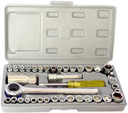 UKRAINEZ 40 PCS Socket Wrench Set P-36 40 in 1 Pcs Wrench Tool Kit Single Sided Socket Wrench