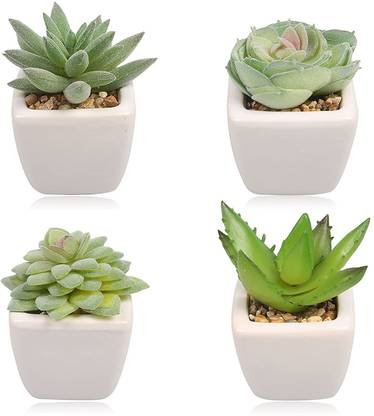 Tdas Artificial potted succulent plants Artificial Plant  with Pot