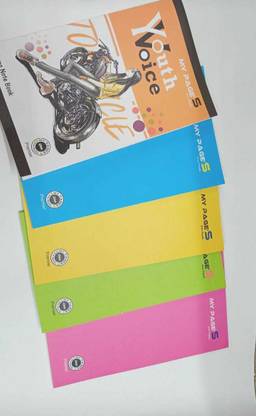 MY PAGE ' S SELF Regular Notebook SINGLE LINE NOTE BOOK 160 Pages