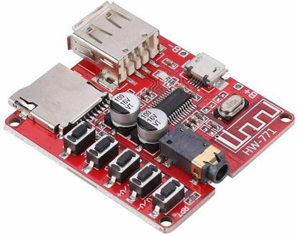 IDUINO Bluetooth Module MP3 Decode Board DIY Car Audio Box Power Amplifier Refit Bluetooth 4.1 Circuit Board Audio Receiver Electronic Components Electronic Hobby Kit