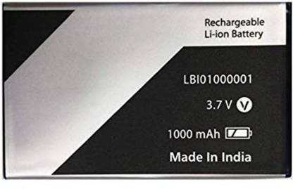 JVS Mobile Battery For  LAVA ARC 101 , LBI01000001 ( 1000 MAH LI-ION )