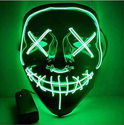 PALAY Halloween Mask LED Light up Mask for Halloween Festival Cosplay Party Mask