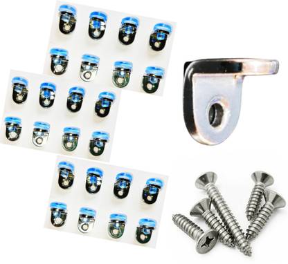 max deals Shelf Support L-Shaped Clips MINI Type 10 mm x 10 mm 24 Pcs 10 mm Shelf Bracket