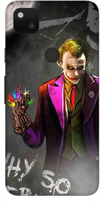 NDCOM Back Cover for Google Pixel 4a Avengers End Game Joker With Gauntlet Printed