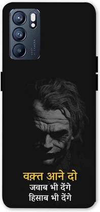NDCOM Back Cover for Oppo Reno6 5G Motivational Quotes With Joker Printed