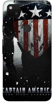 NDCOM Back Cover for Google Pixel 4a Captain America Printed
