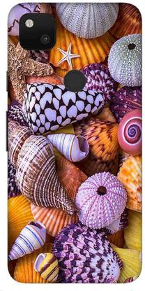 NDCOM Google Pixel 4a Ocean Colorful Sea Shells Printed के लिए