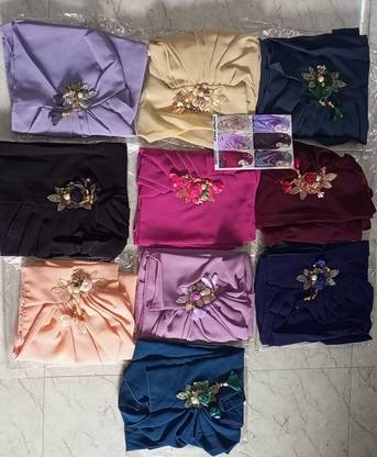 Omre Hijab Solid Chiffon Women Fancy Scarf