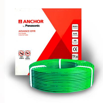 ANCHOR. Advance EFFR PVC 1.5 sq/mm Green 90 m Wire