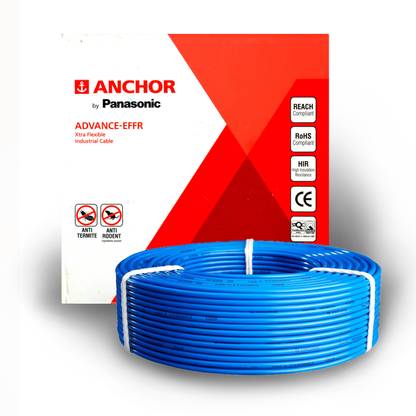 ANCHOR Advanced EFFR Xtra Flexible Flame Retardant 1 sq/mm Blue 90 m Wire