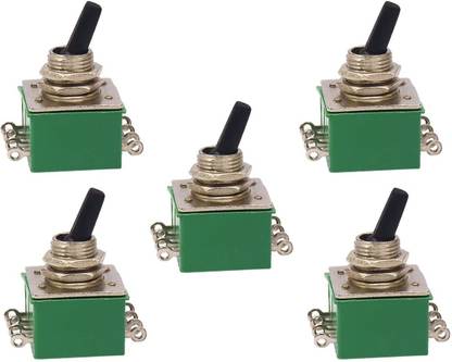 Electronic Spices 5Pcs Toggle Switch 2 Position 8 Pins 0N/OFF Switch DPDT 5A 250VAC Suitable for Electrical Connections Electronic Components Electronic Hobby Kit