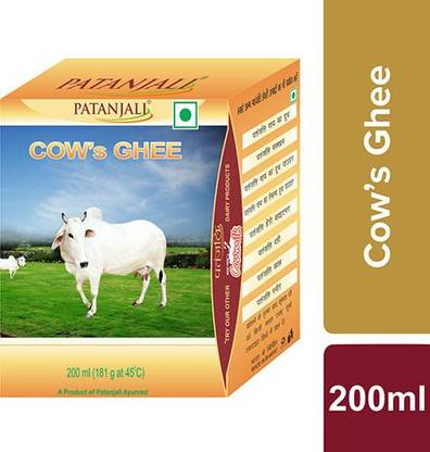 PATANJALI Cow's Ghee 200 Ml Box