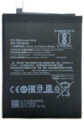 ZIZTRON Mobile Battery For  Xiaomi Mi A2