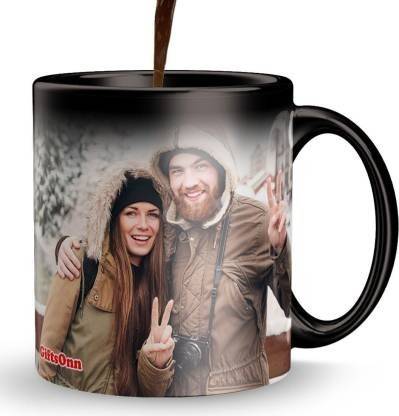 विभाजय Printed Personalized Coffee/Cup with Own Photo, Quote, Text, Birthday Wishes for Gifting Purpose & Decoration Color Changing Ceramic Coffee (330 ml) Ceramic Coffee CODE .m113 सिरेमिक मग