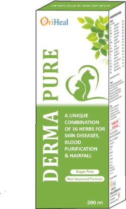 OriHeal Dermapure Syrup For Dogs Cats and Pups Pet Health Supplements