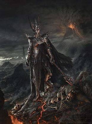 Sauron The Lord Of The Rings Fantasy Art Matte Finish Poster Paper Print