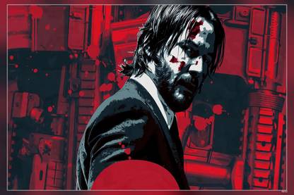 Keanu Reeves John Wick Movies John Wick Chapter Movie Matte Finish Poster Paper Print