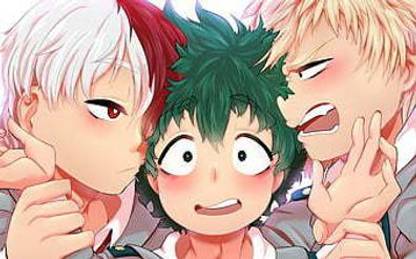Boku No Hero Academia Japanese Anime Manga Characters Midoriya Izuku Bakugou Katsuki Matte finish Poster Paper Print