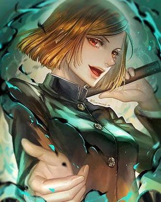 Nobara Kugisaki Ls Jujutsu Jjk Power Girl Cute Anime Matte Finish Poster Paper Print