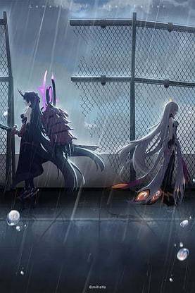 Anime Girls Portrait Display Honkai Impact 3Rd Mei Honkai Impact Kiana Kaslana Rain Matte finish Poster Paper Print