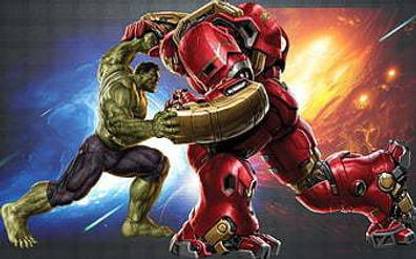 Iron Man Iron Man Hulk Tony Stark Matte Finish Poster Paper Print