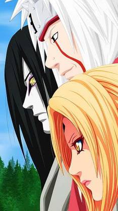 Legendary Sannins Jiraiya Orochimaru Tsunade Naruto Matte Finish Poster Paper Print