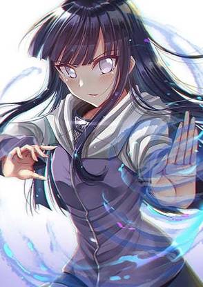 Hd Hyuuga Hinata Naruto Black Hair Byakugan Hoodie Anime Matte Finish Poster Paper Print
