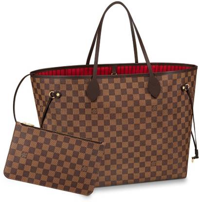 LV Damier Ebène Neverfull Tote BaG Shoulder Bag