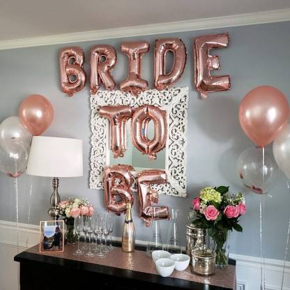 Realistic Store Rose Gold Theme Bride to Be Complete Decoration Combo for Bride Bachelorette Party Hen Party