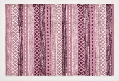 UB Home and Decor Pink Cotton Carpet