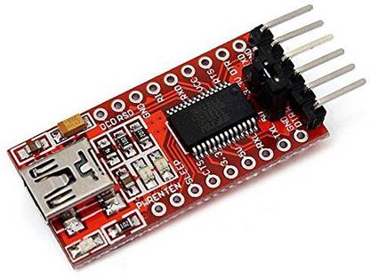 IDUINO FT232RL FTDI Mini USB to TTL Serial Converter Adapter Module 3.3V 5.5V FT232R Breakout FT232RL USB to Serial Mini USB to TTL Adapter Board for Arduino Electronic Components Electronic Hobby Kit