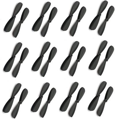 INVENTO 12pair 30mm 3cm Reverse Paddle Aircraft Propeller Blades For 716, 614, 610, 612 Coreless Motor Helicopter Toys Quadcopter RC Spare Parts Accessories Automotive Electronic Hobby Kit