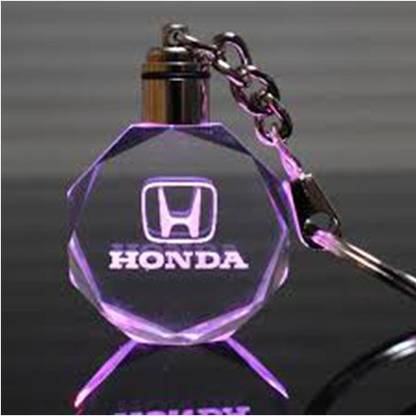 VNS ENTERPRISES Your car logo Personalized Led Cube Crystal Keychain Heart with beautiful light Key Chain Key Chain Key Chain