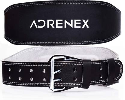 Adrenex by Flipkart Genuine Leather Weight Lifting Belt Gym for power lifting NG Power Lifting Belt Back / Lumbar Support