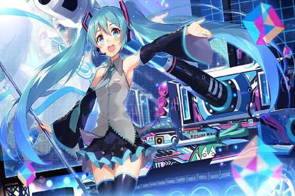 Smoky Design vocaloid hatsune miku Wallpaper Poster