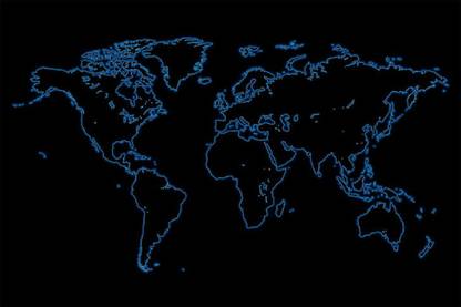 Smoky Design art digital art map world map black Wallpaper, Poster